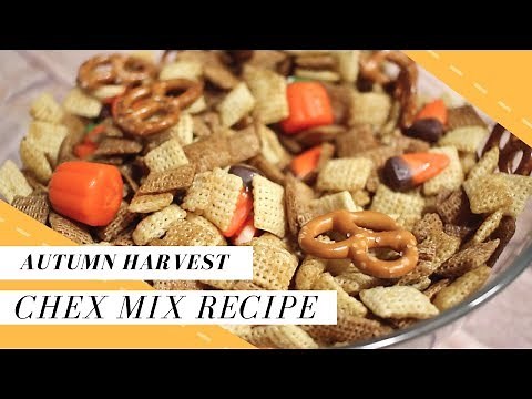 Easy Harvest Chex Mix Recipe | Halloween Treats for Kids