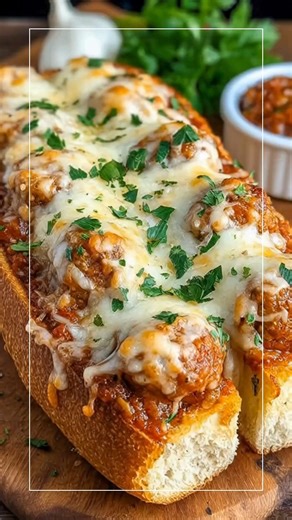 13K views · 41 reactions | Cheesy Garlic Bread Meatball Subs *Juicy...