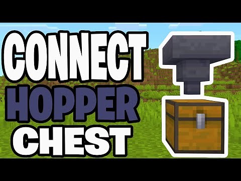 How To Connect Hopper To Chest In Minecraft! - Java & Bedrock