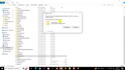 How To Fix the Action Cannot Be Completed Because The File Is Open In Another Program On Win 10/11