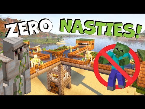 Easy Iron Farm Anyone Can Build In Minecraft! 1000 Iron Per Hour NO ZOMBIES