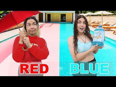 BEST 1 COLOR POOL PARTY CHALLENGE!