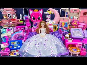 12 Minutes Satisfying with Unboxing Barbie Princess Bed, Washing Machine & Automatic Iron ASMR Video