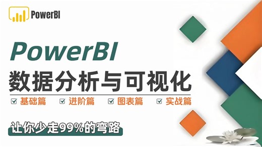 【全20集】PowerBI数据分析与可视化，零基础入门到精通（全程干货）