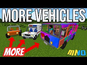 More Vehicles - Bus, Ambulance, Cart - Addon for Minecraft Bedrock