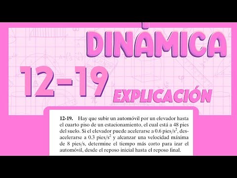 DINÁMICA DE HIBBELER EJERCICIO 12-19 EXPLICADO