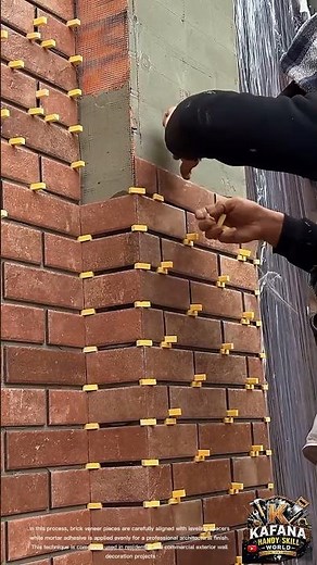 Exterior Brick Veneer Installation Technique | Professional Wall Cladding DIY
