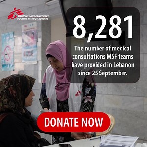 737 reactions · 43 shares | Lebanon faces an unprecedented humanitarian crisis. MSF teams are on the ground, delivering medical aid, mental health services, and essentials like clean water and blankets. Help us respond to escalating emergencies by donating today—your support can save lives. | Doctors Without Borders / Médecins Sans Frontières (MSF) | Facebook
