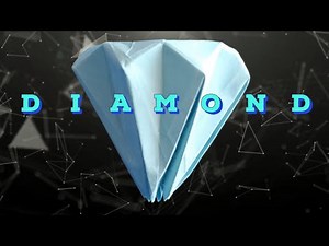 "Origami Diamond Tutorial: Easy Paper Folding" #diamond