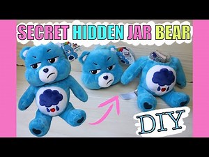 DIY SECRET HIDDEN COMPARTMENT TEDDY BEAR| DIY STASH JAR