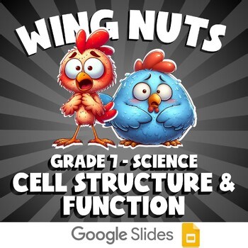Cell Structure & Function WING NUTS Science Game - No Prep Grade 7 Review