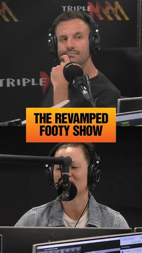 Triple M Breakfast with Beau, Cat & Woodsy on Instagram: "Beau shares his thoughts on the revamped Footy Show in 2018 and that infamous chair moment 😳"