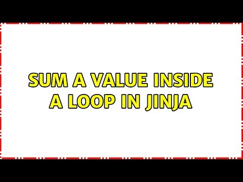 Sum a value inside a loop in jinja