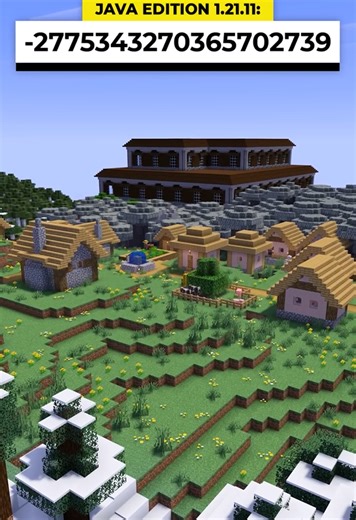 Rare Minecraft seed with village and woodland mansion at spawn