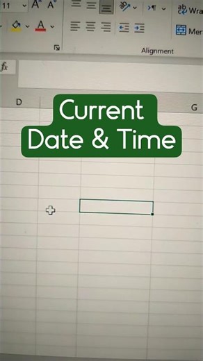 NOW Formula in Excel | Current Date & Time Auto Update ⏰ | Excel Short Video #excel