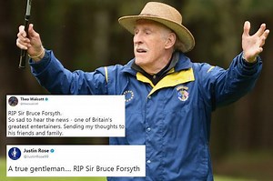 Sports stars pay tribute to golf fanatic Bruce Forsyth after legendary entertainer dies aged 89