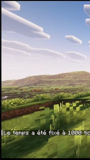 Une commande sur Minecraft pour changer l'heure #short