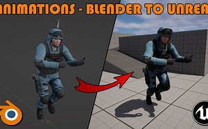 Blender3.3！动画导入虚幻引擎5流程！_哔哩哔哩_bilibili