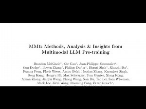 MM1: Methods, Analysis & Insights from Multimodal LLM Pre-training