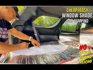 How To Make Easy Window Shades with Reflectix | Window Covers for Cars/Vans