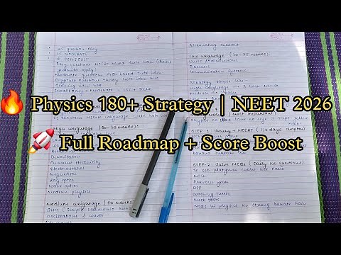 NEET 2026 Physics Full Strategy (Score 175+)🔥🚀