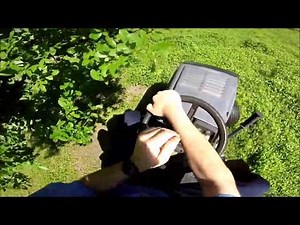 MTD Yard Machines 16.5 HP 42 Lawn Tractor Mowing a Wet Overgrown Lawn