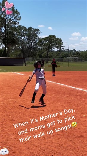 When the moms change their walk up songs 🤣🤣🤣#walkupsong #funny #baseball #tball #child