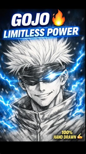 "Gojo Fan Art Drawing | Stunning Editing Transformation"