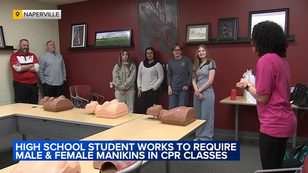 Student helps submit IL legislation that would require male, female CPR training in high schools