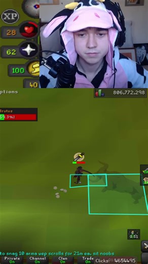 Defeating Cow Boss with Locator Orb in OSRS