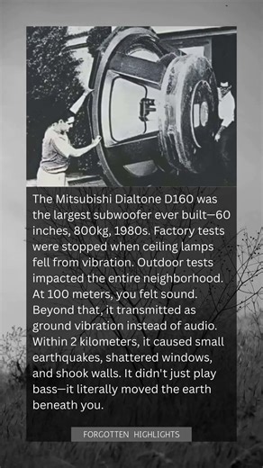 The Mitsubishi D160: The 800kg Subwoofer That Created Earthquakes for 2 Kilometers