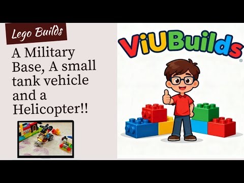 LEGO Military Base + Tank + Helicopter Build! | ViUBuilds