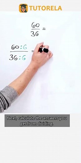 Simplify 60/36 Using Factor 6: Step-by-Step Guide #Math #SimpleFractions