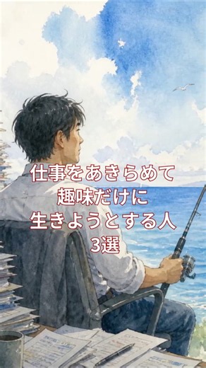 仕事をあきらめて趣味だけに生きようとする人 3選