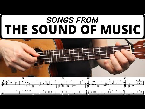 Songs From The Sound Of Music 🎵 Ukulele Fingerstyle Medley + Tutorial + Chords + Tabs