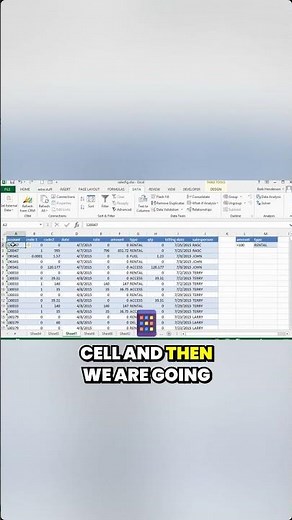 Excel trick to select long column