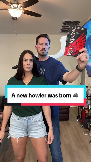 It was a happy day when I knew my wife was hooked on Red Rising! 🐺 Happily married howlers right here 😏 #redrising #darrow #howler #peerlessscarred @Audrey Dunn, Student D.C @Pierce Brown