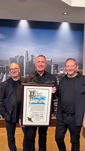 It was my honor to celebrate Orchestral Manoeuvres in the Dark (OMD) at City Hall as we proclaimed OMD Day in Los Angeles! 🎶 Their music has touched so many lives, and sharing this moment with our community reminded us how powerful art can be in bringing people together. | Councilwoman Monica Rodriguez