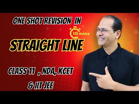 📘 Straight Line Formulas in One Shot | Perfect Revision for Class 11 , NDA, KCET & IIT JEE Exams ✅