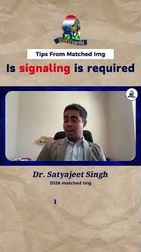 Is Program Signaling Important? | Residency Match Strategy for IMGs