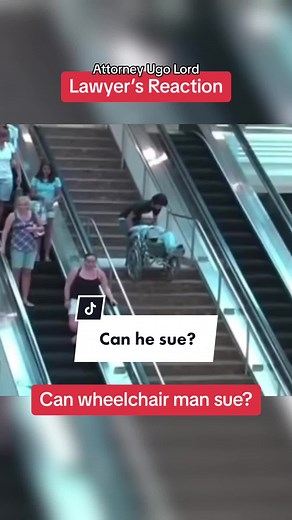 Man in a wheelchair and his guide decide to take a different way down. Can he sue? Guess! #lawyer #lawyersoftiktok #lawtok #attorneysoftiktok #stitch with @Community Guidelines