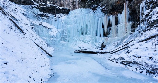 This frozen Ontario cascade in the waterfall capital of the world offers more than just a stunning view