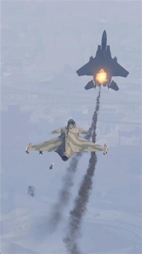 GTA 5 Air Combat" Missile Lock Engaged! JaS-39 Vs F-15 |