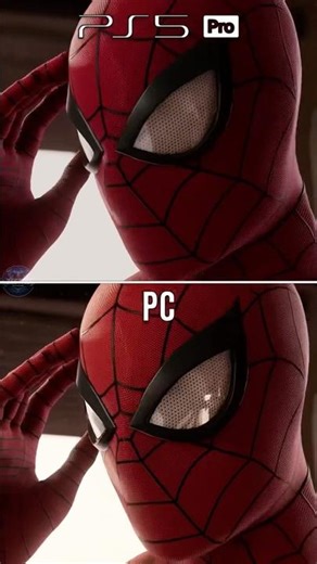Spider-Man Remastered” and “PS5 Pro vs PC #spidermanintothespiderverse #ps5pro
