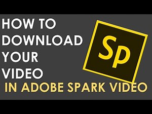 How To Download A Video in Adobe Spark Video