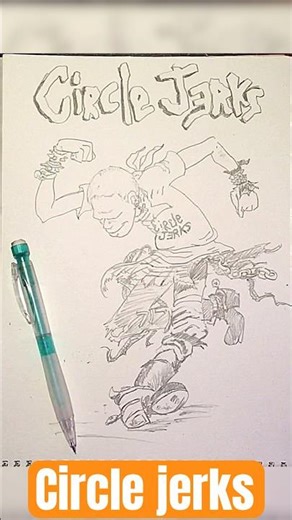 :🎨 Watch as I Create the Iconic Circle Jerks "Punk Rocker" Logo! 🚀