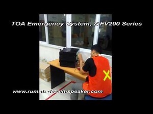 TOA Emergency System Installation, Z-FV200 Series