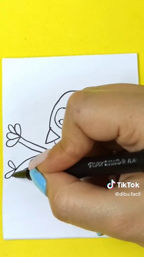 Cómo Dibujar un Pájaro Azul Fácilmente