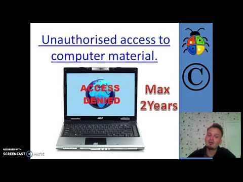 Computer Law: Computer Misuse