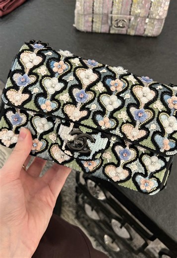 Perfect for collectors and serious fashion lovers only. See something you like? Contact me. #chanelbag #heartbag #sequinbag #luxuryfinds #couturepieces